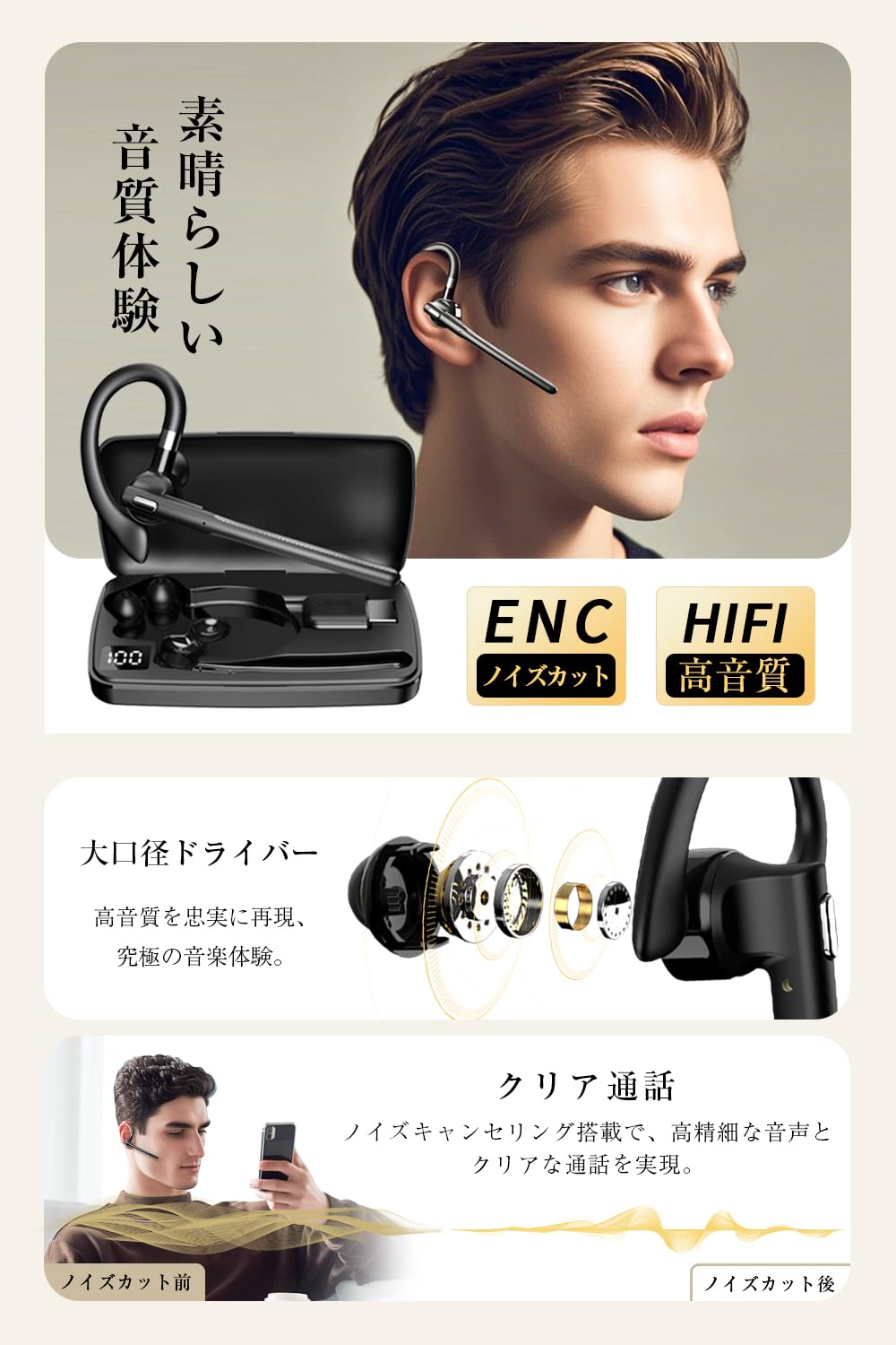 Amazon.co.jp: イヤホン翻訳機 AI通訳機 イヤホン型 オフライン対応