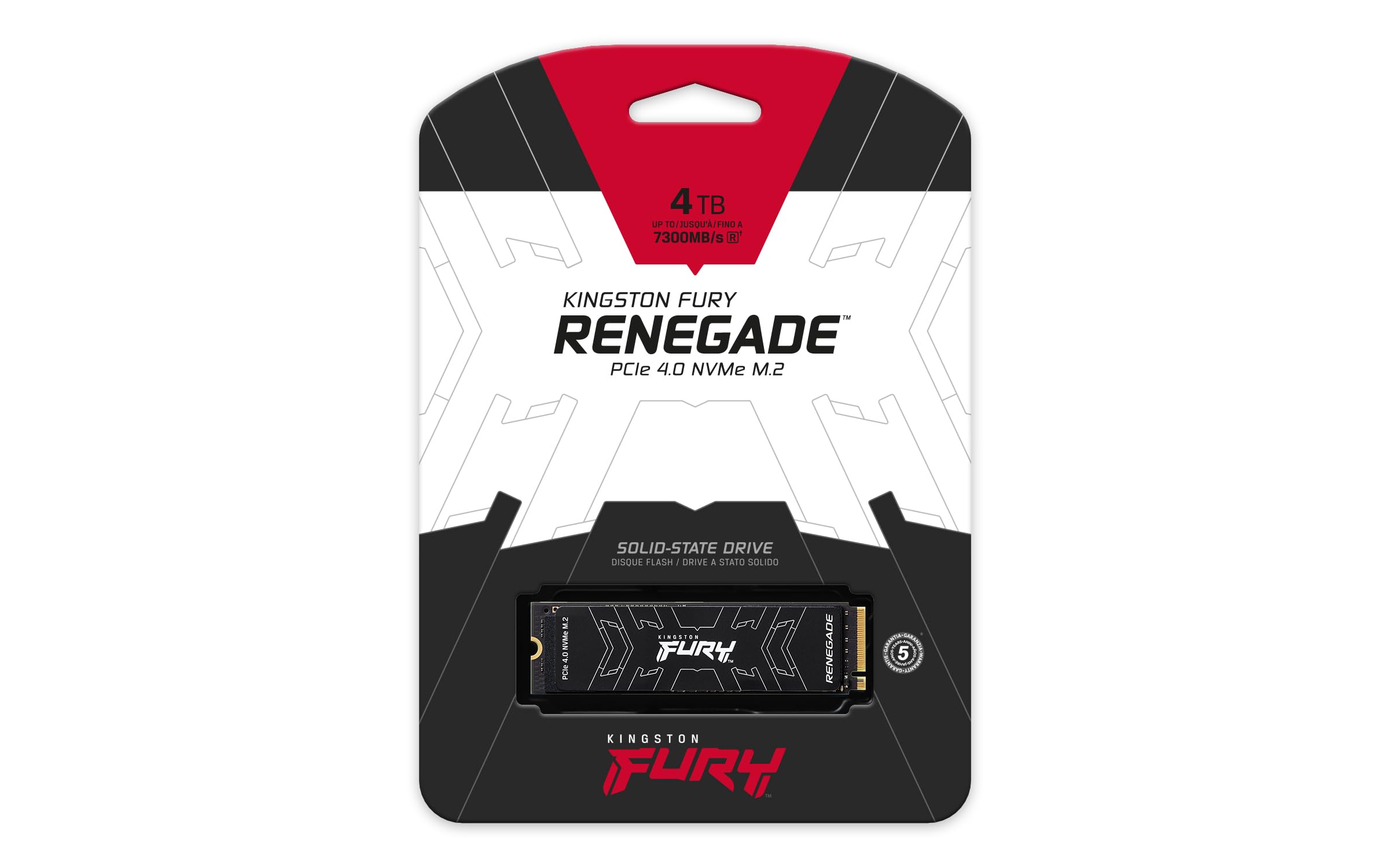 Kingston Fury Renegade 4TB PCIe Gen 4.0 NVMe M.2 Internal Gaming