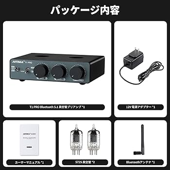 Amazon.co.jp: AIYIMA T1pro JAN5725W TUBE真空管 Bluetooth 5.1