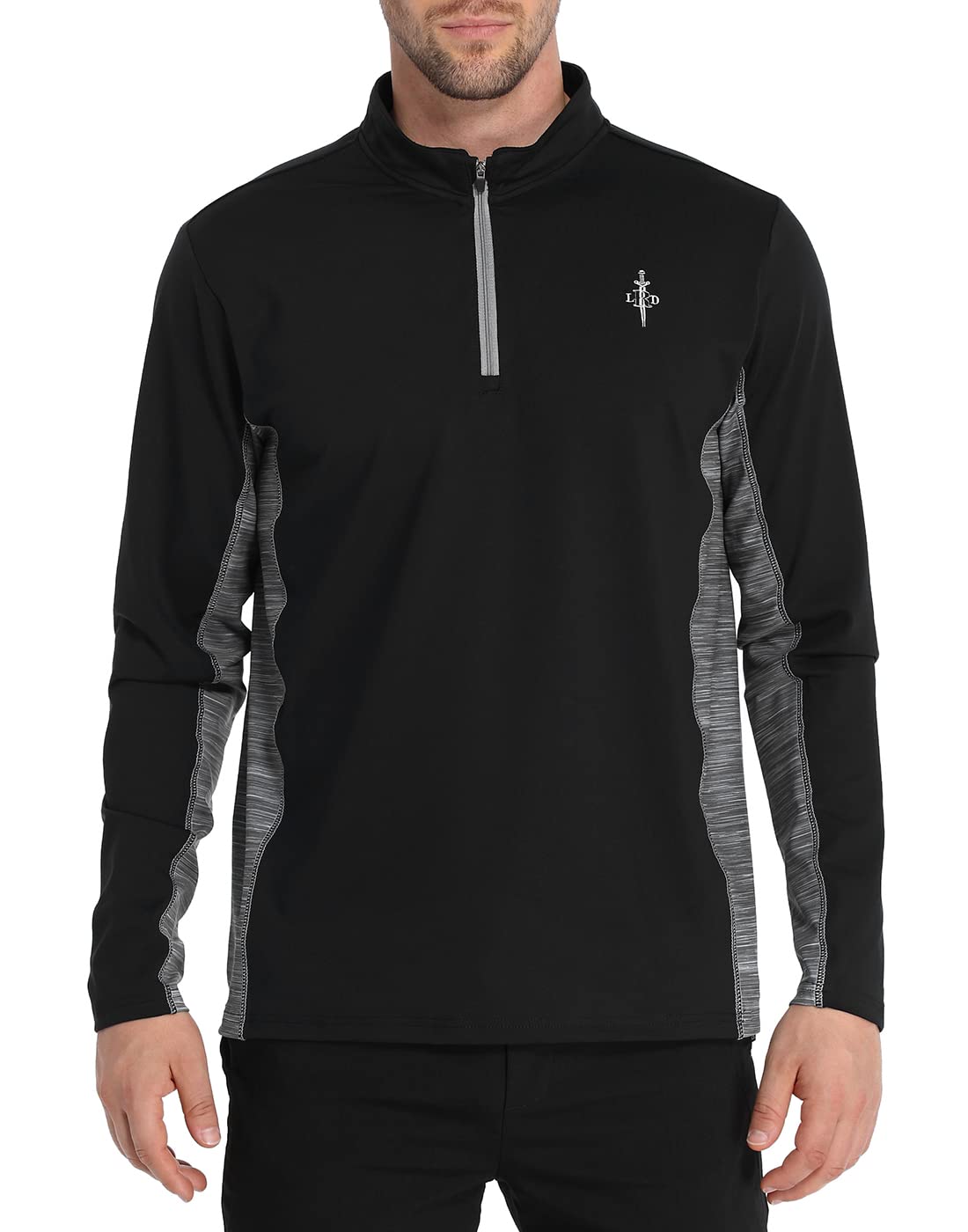 LRD Quarter Zip Golf Pullover for Men 1/4 Zip Long Sleeve Golf