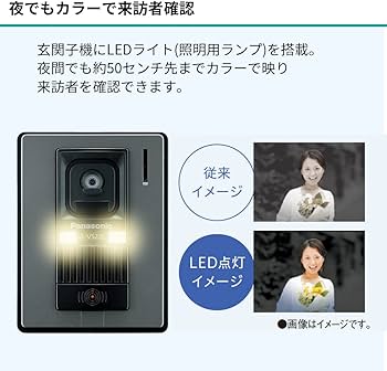 Amazon.co.jp: パナソニック テレビドアホン 電源コード式 自動録画