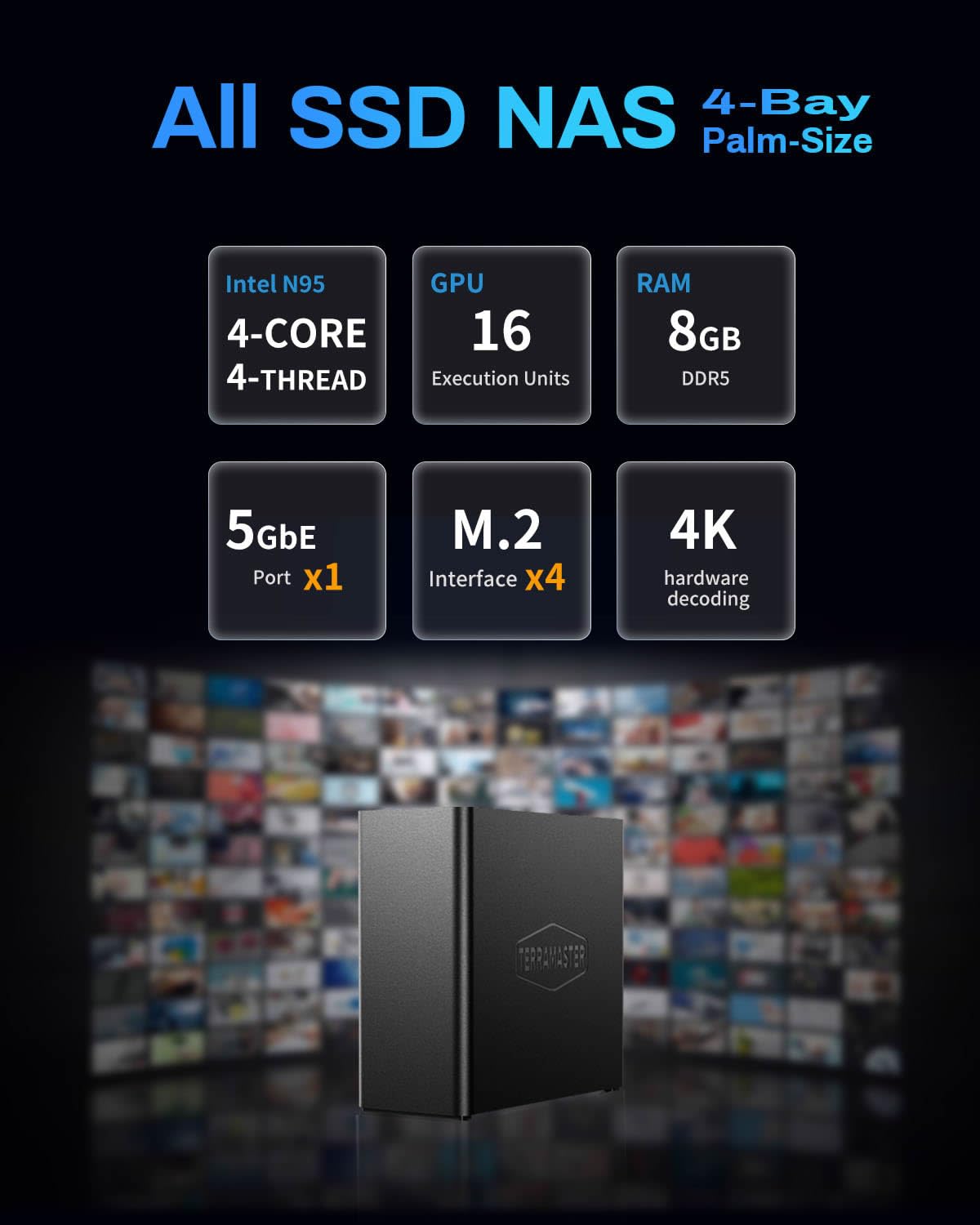 Amazon.com: TERRAMASTER F4 SSD NAS Storage - 4Bay All SSD NAS