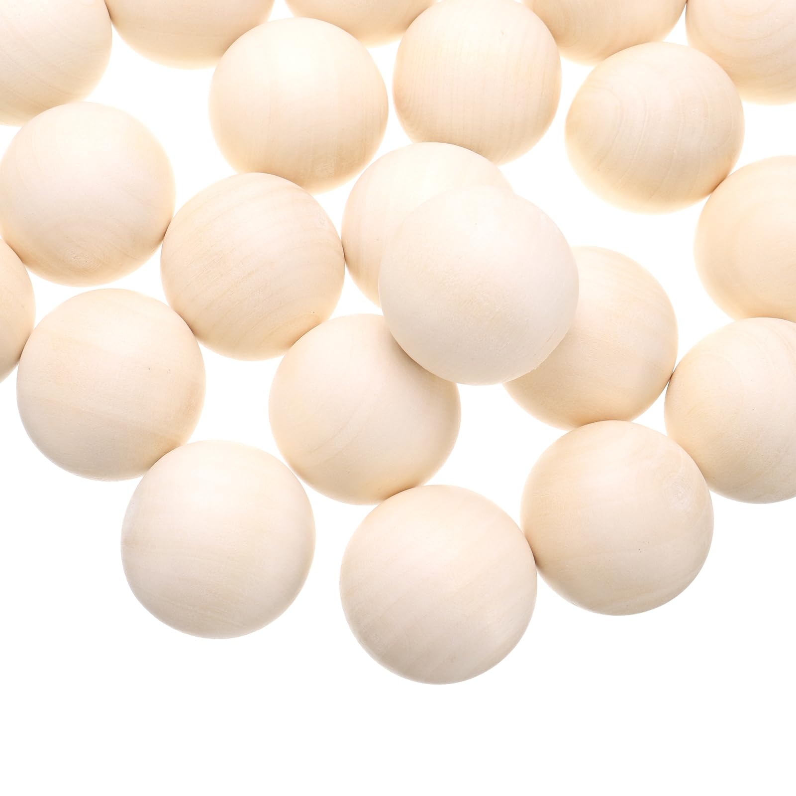 Amazon.co.jp: uxcell 10個 ウッドボール 直径3.5cm 木球 木製ビーズ