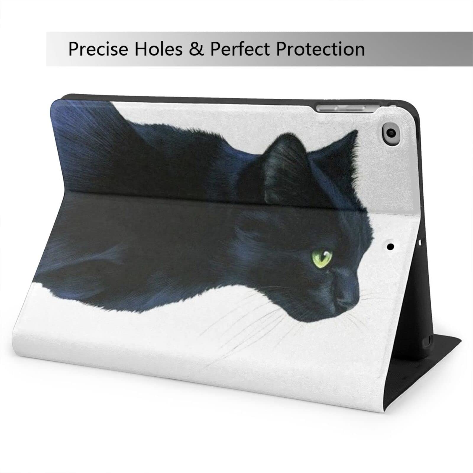 Amazon.co.jp: 可愛らしい 猫颜 猫柄 黒猫 iPad ケース iPad mini4/5