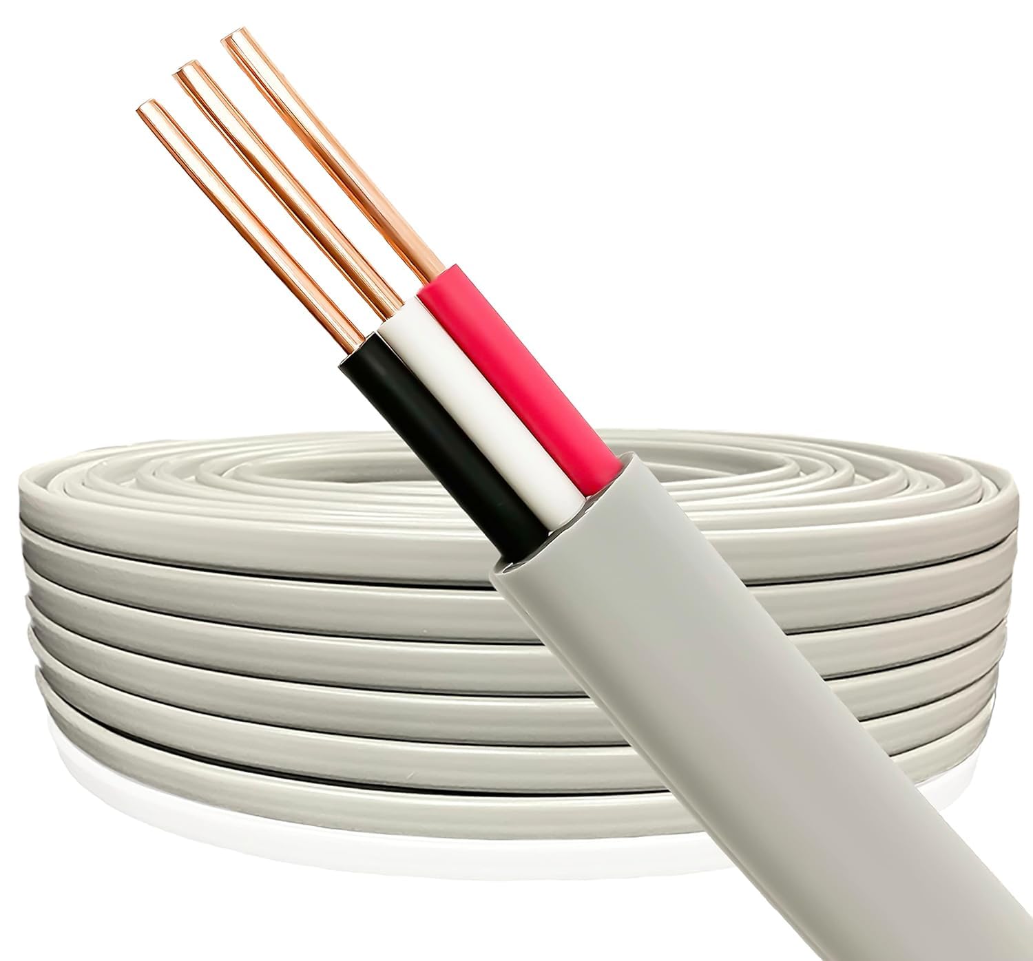 Amazon.co.jp: VVFケーブル 2.0mm-3芯 100m 600Vケーブル PSEマーク付