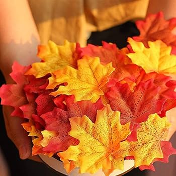 Amazon｜500枚 人工紅葉 紅葉の造花 カエデの葉 もみじ 装飾 用 造花