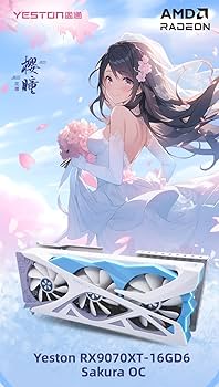Amazon | Yeston Sakura Radeon RX 9070 XT 16G GDDR6 OC SA 256bit