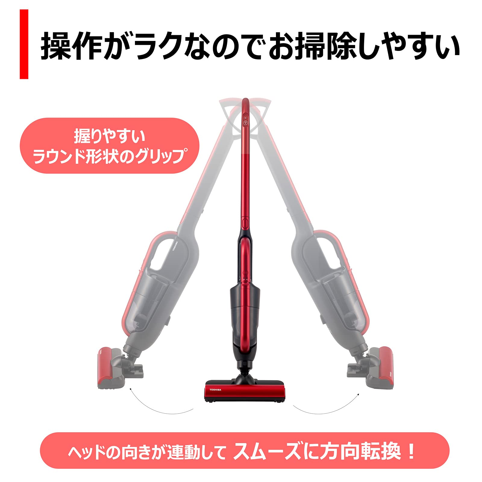 Amazon | 東芝 掃除機 コードレス スティッククリーナー ハンディ VC