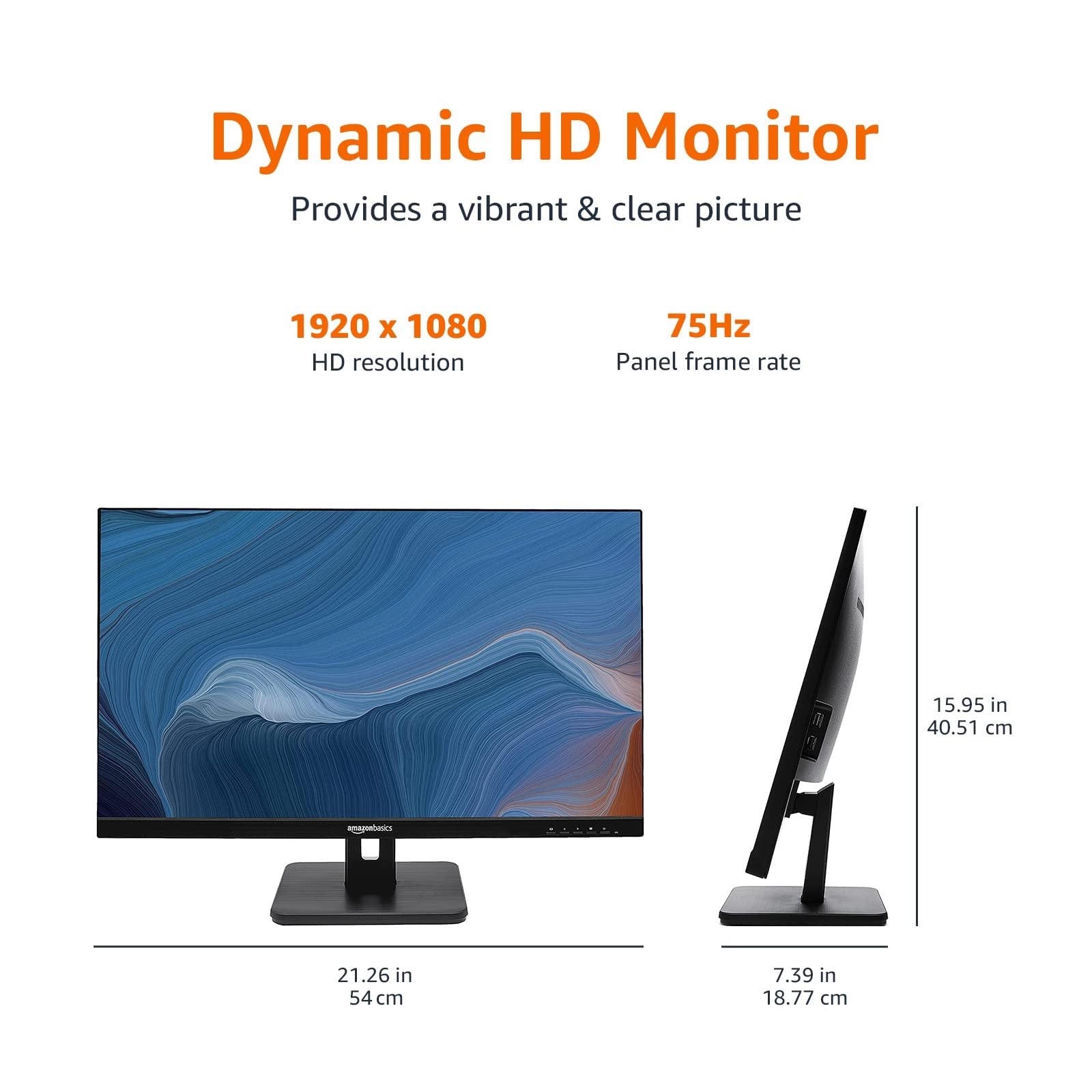 Amazon.com: Amazon Basics 24-inch Full HD IPS Monitor, 75 Hz