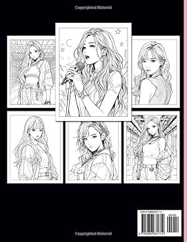 Amazon.com: K-POP Coloring Book: Vibrant Music World Coloring