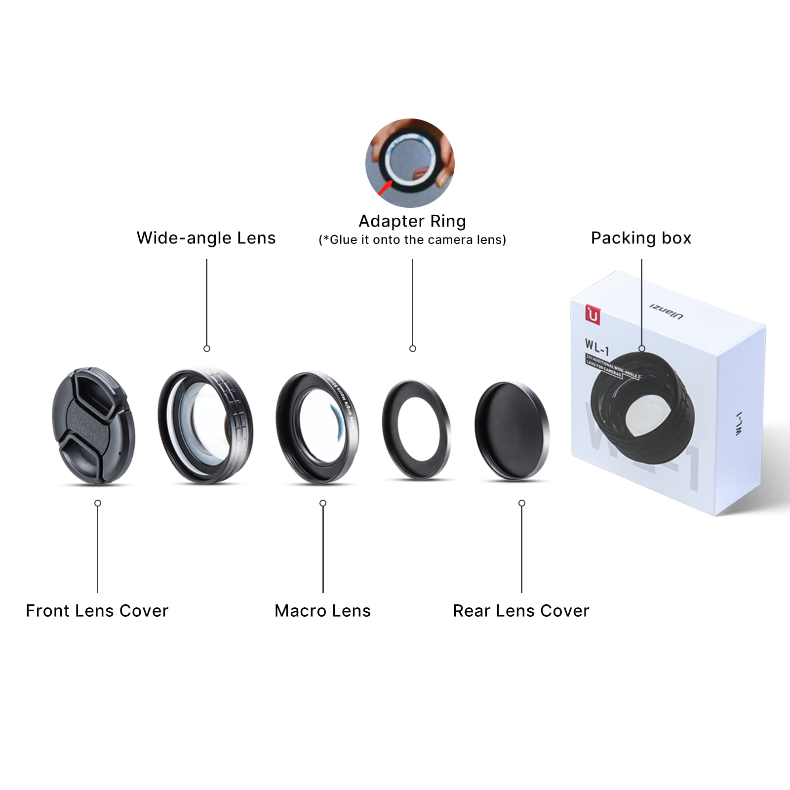 Amazon | ULANZI WL-1 広角レンズ Sony ZV1用 18mm | カメラ用交換