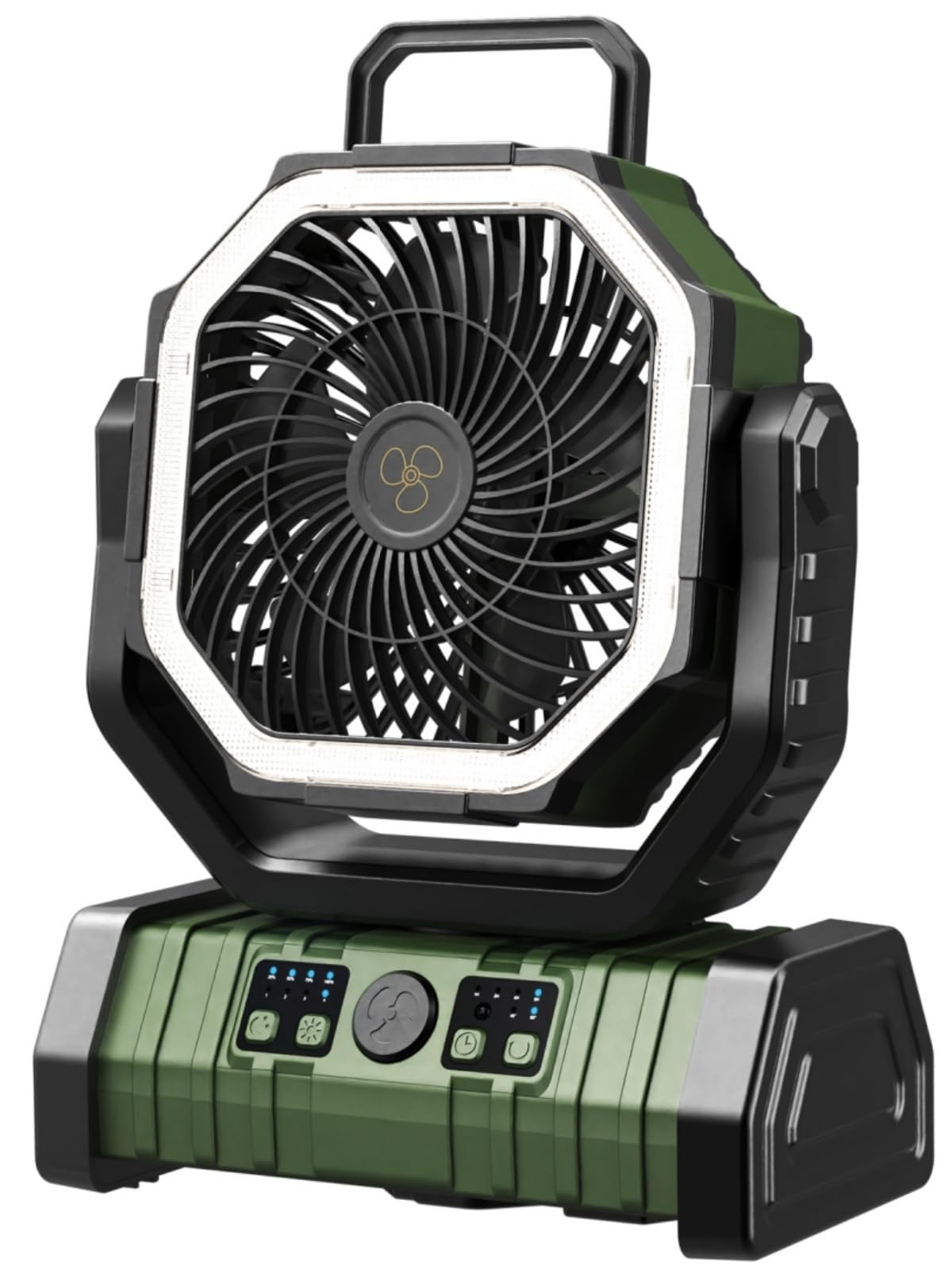 Amazon | 【35,000mAh・LED⨉ファン・首振り】SUKITEN キャンプ 扇風機