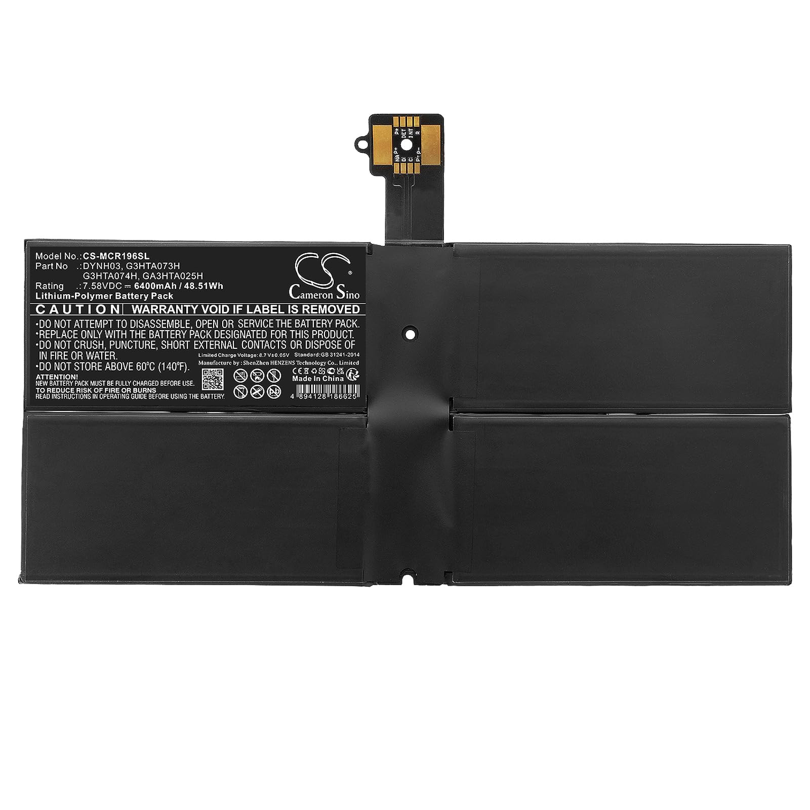 Amazon.com: Tingen 6400mAh Battery Replacement for Microsoft