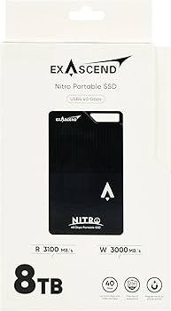 Amazon.com: Exascend Nitro 8TB/4TB/2TB USB4 40Gbps Portable SSD
