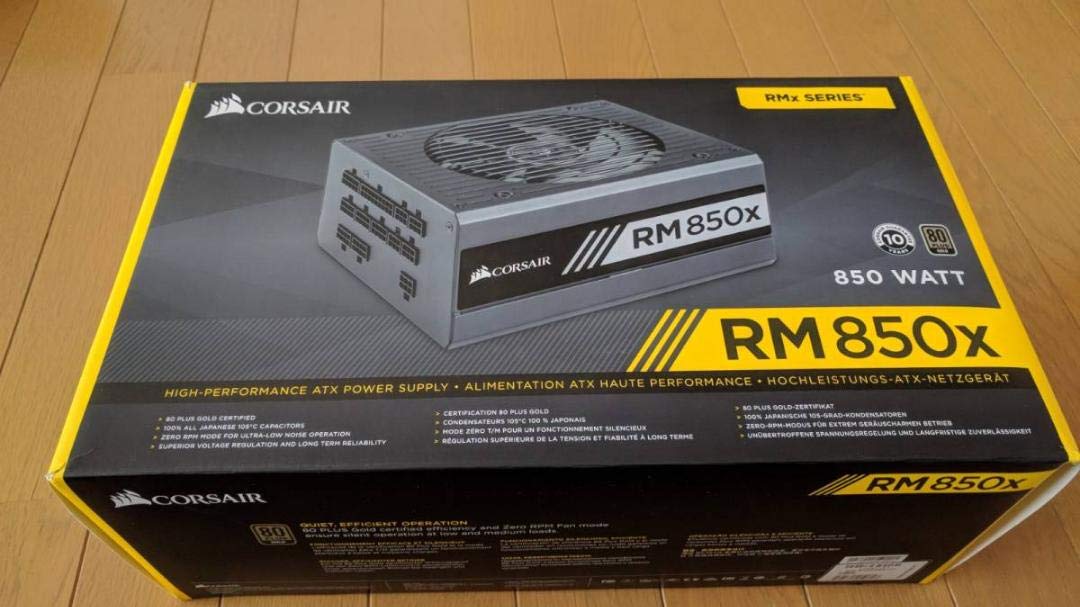 Amazon | Corsair RM850x 80PLUS GOLD認証取得 850W静音電源ユニット