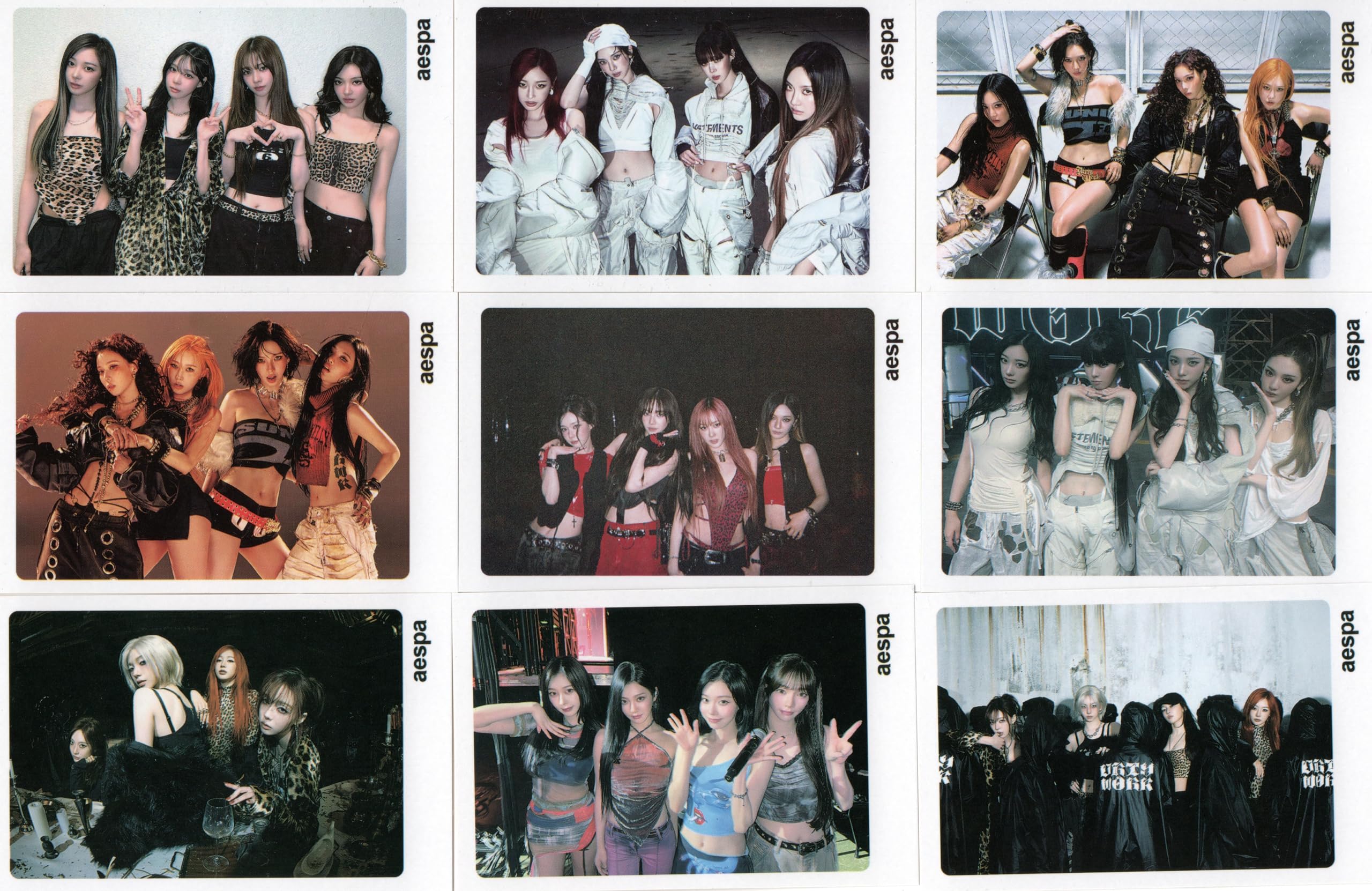 Amazon.co.jp: aespa エスパ グッズ フォトメッセージカード 56枚