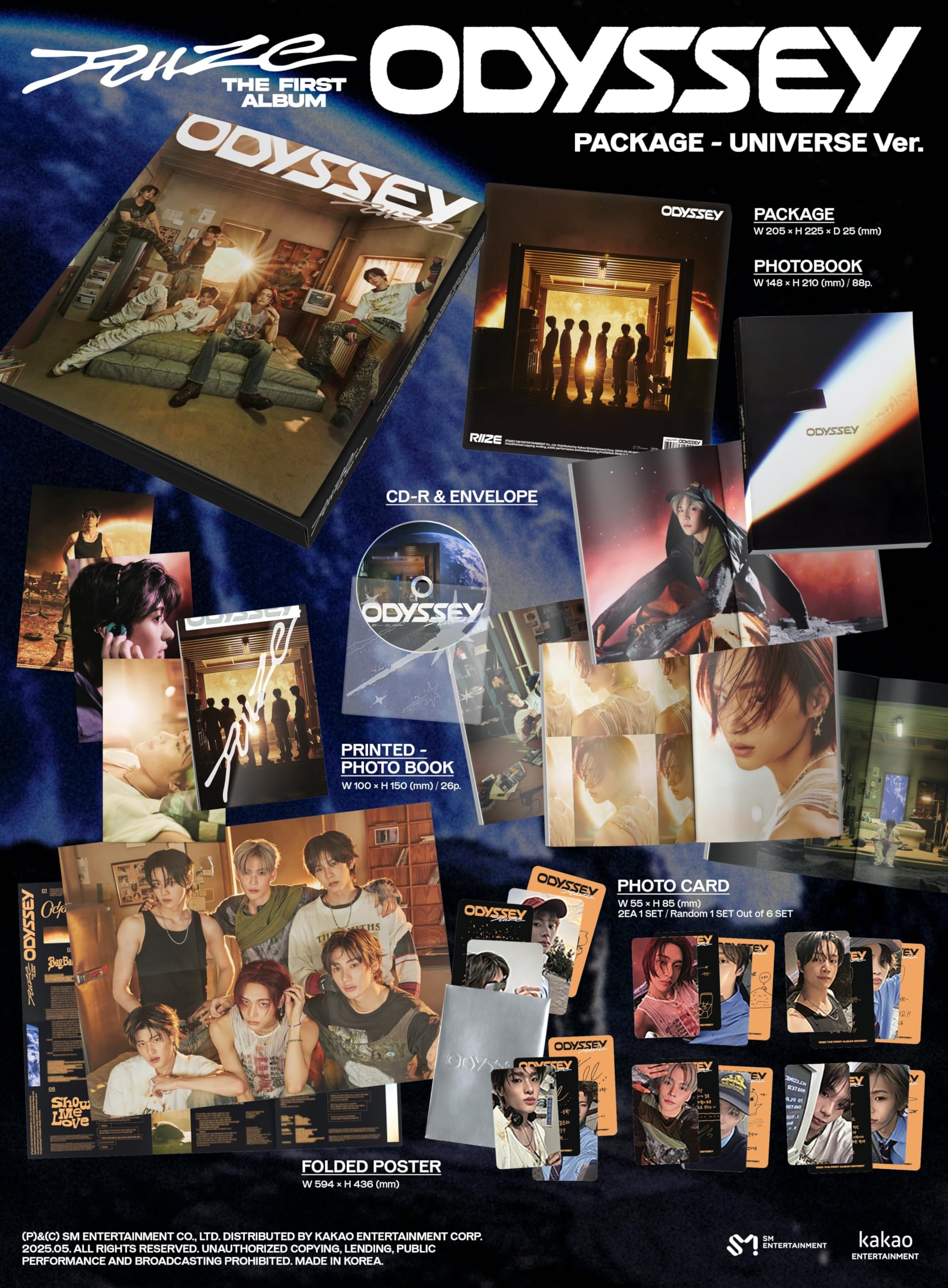 Amazon.com: RIIZE ODYSSEY [Package Ver.] 1st Full Album (Random Ver.)