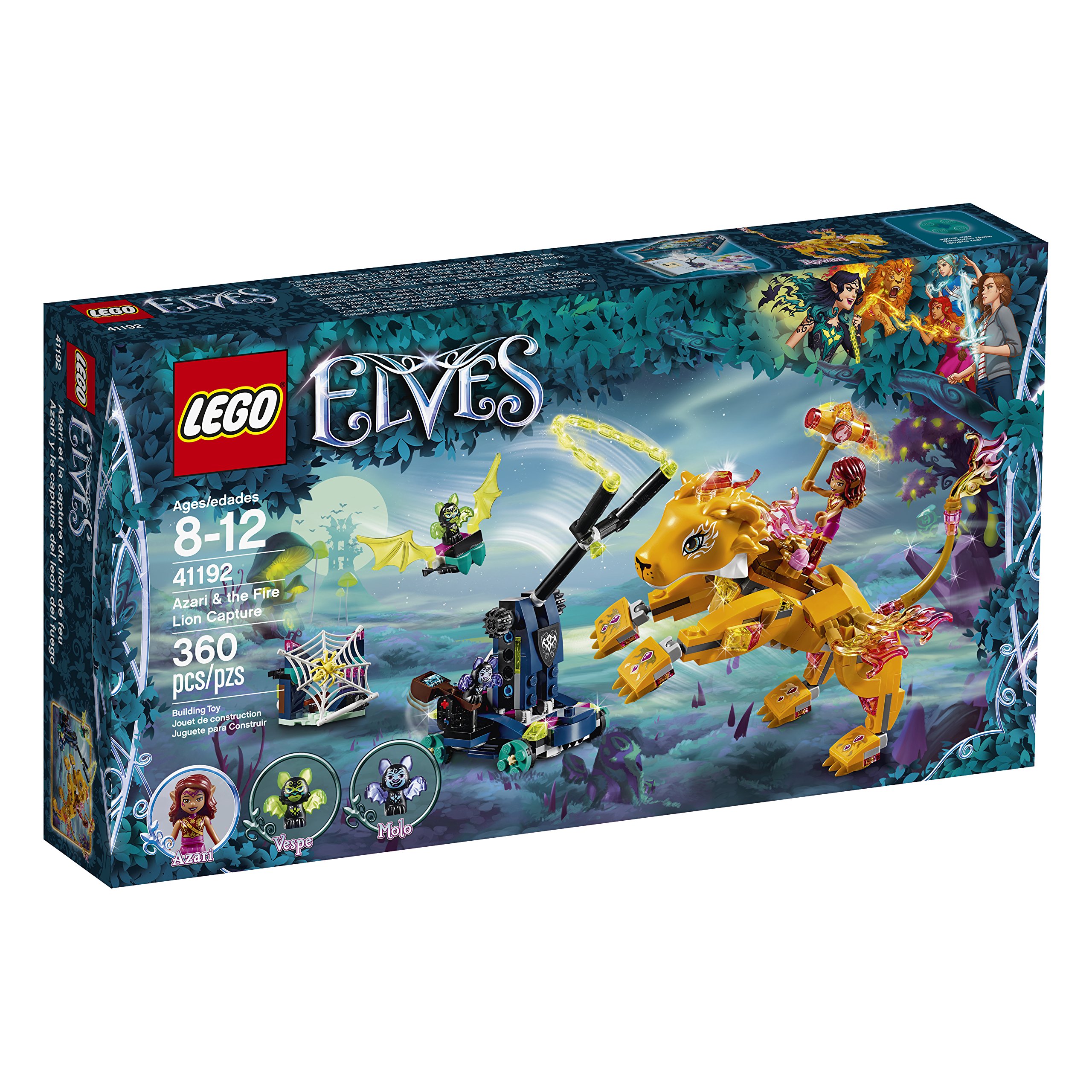 Amazon.com: LEGO Elves Azari & the Fire Lion Capture 41192