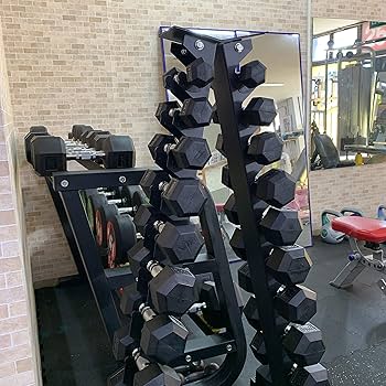 Amazon | 縦型ダンベルラック＆ヘックスダンベル1㎏～10㎏ セット