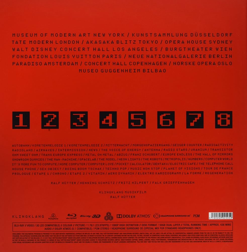 Amazon.co.jp: Kraftwerk 3-D The Catalogue (4Blu-ray+Book) [Import