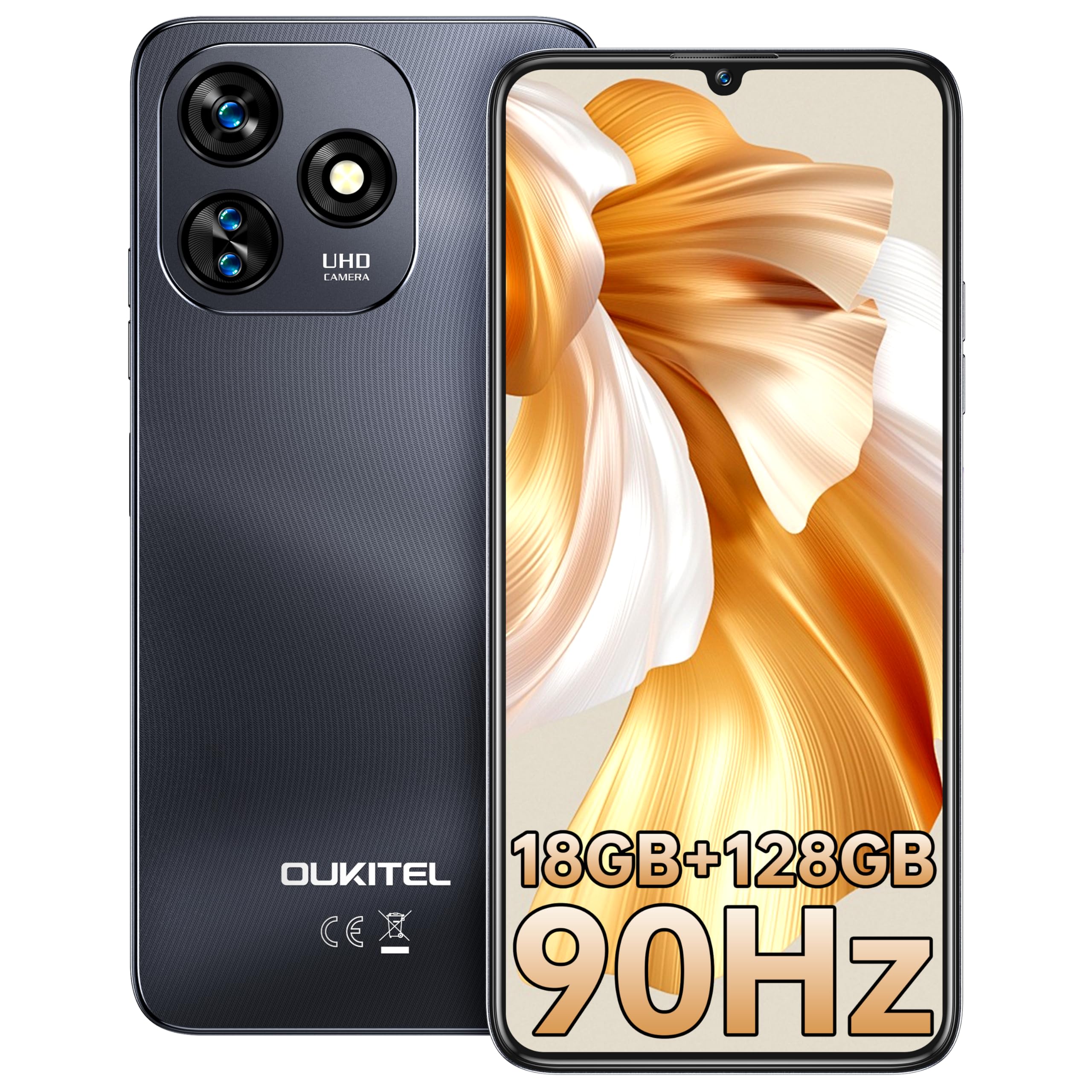 Amazon | OUKITEL C51 SIMフリー スマホ 本体 18GB RAM+128GB ROM 1TB