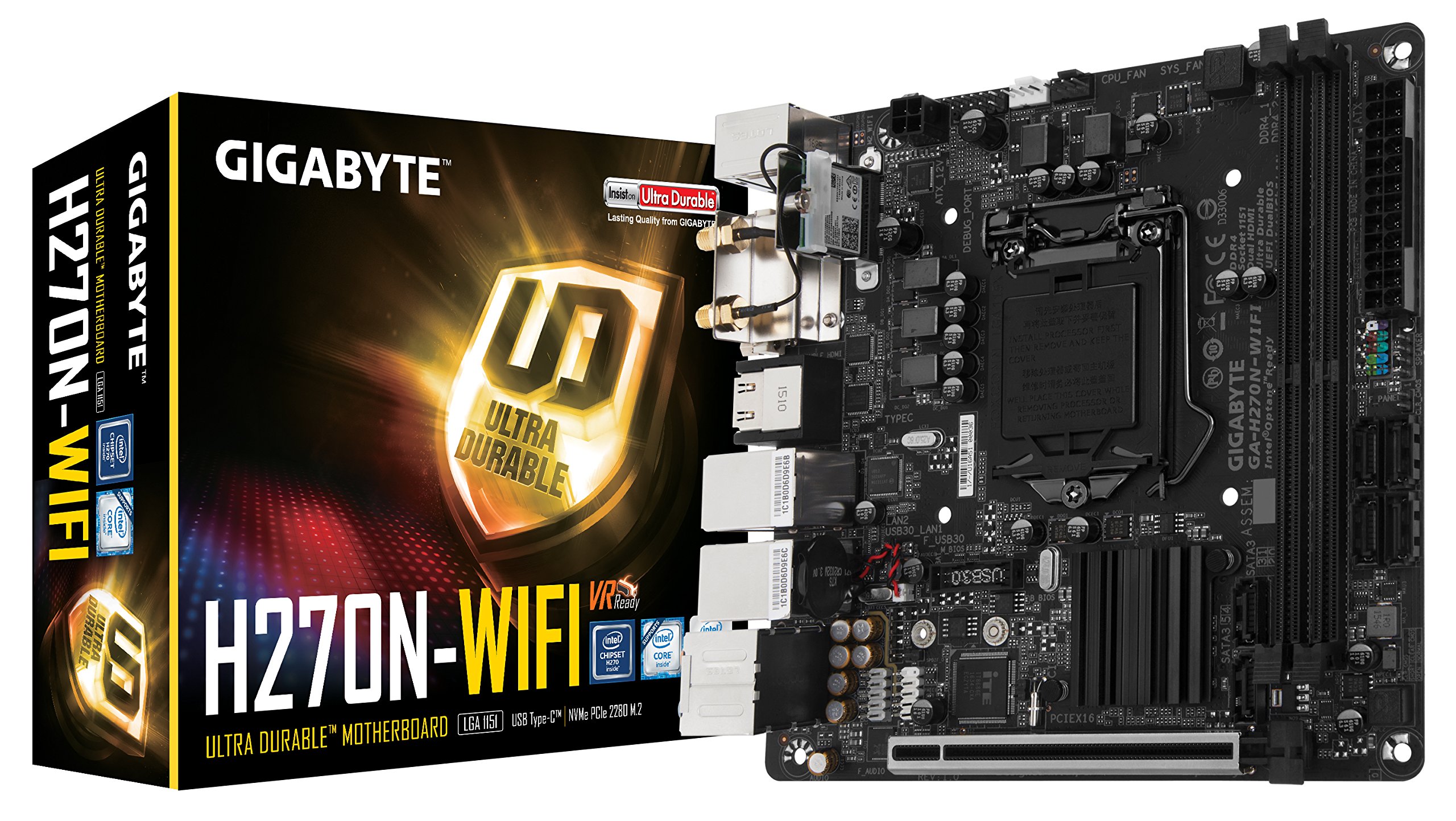 Amazon.com: GIGABYTE GA-H270N-WIFI LGA1151 Intel H270 Mini ITX