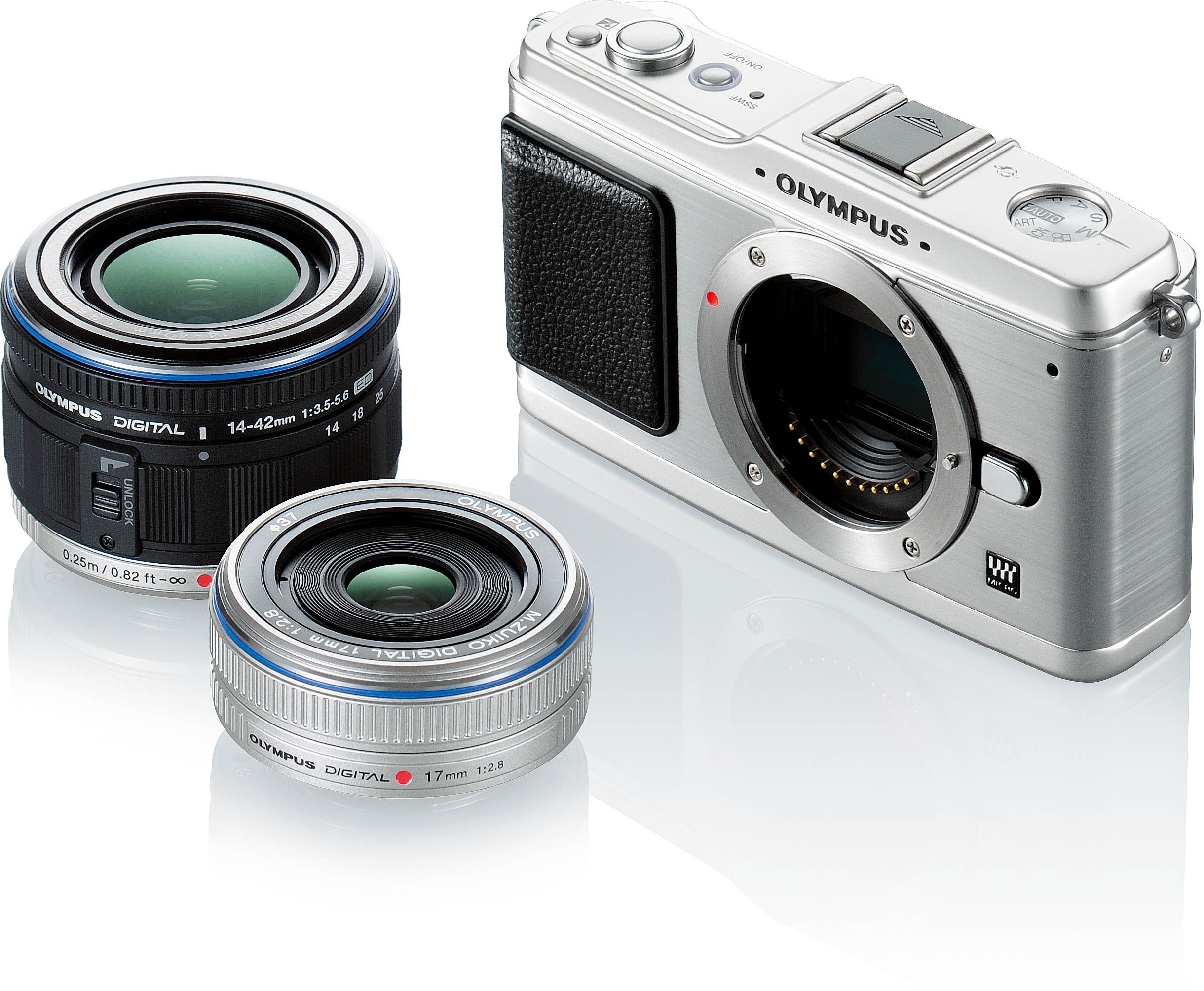 Amazon | OLYMPUS ミラーレス一眼 E-P1 ツインレンズキット シルバー E