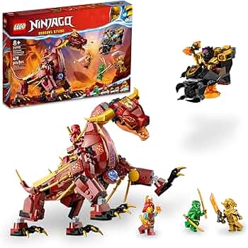 Amazon.co.jp: LEGO NINJAGO 熱波変形 溶岩龍 71793 ビルディング