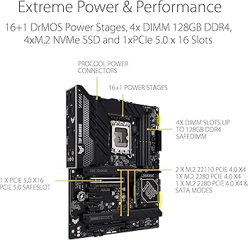 Amazon | Asus TUF Gaming Z790-PLUS D4 Intel Z790 LGA 1700 ATX DDR4