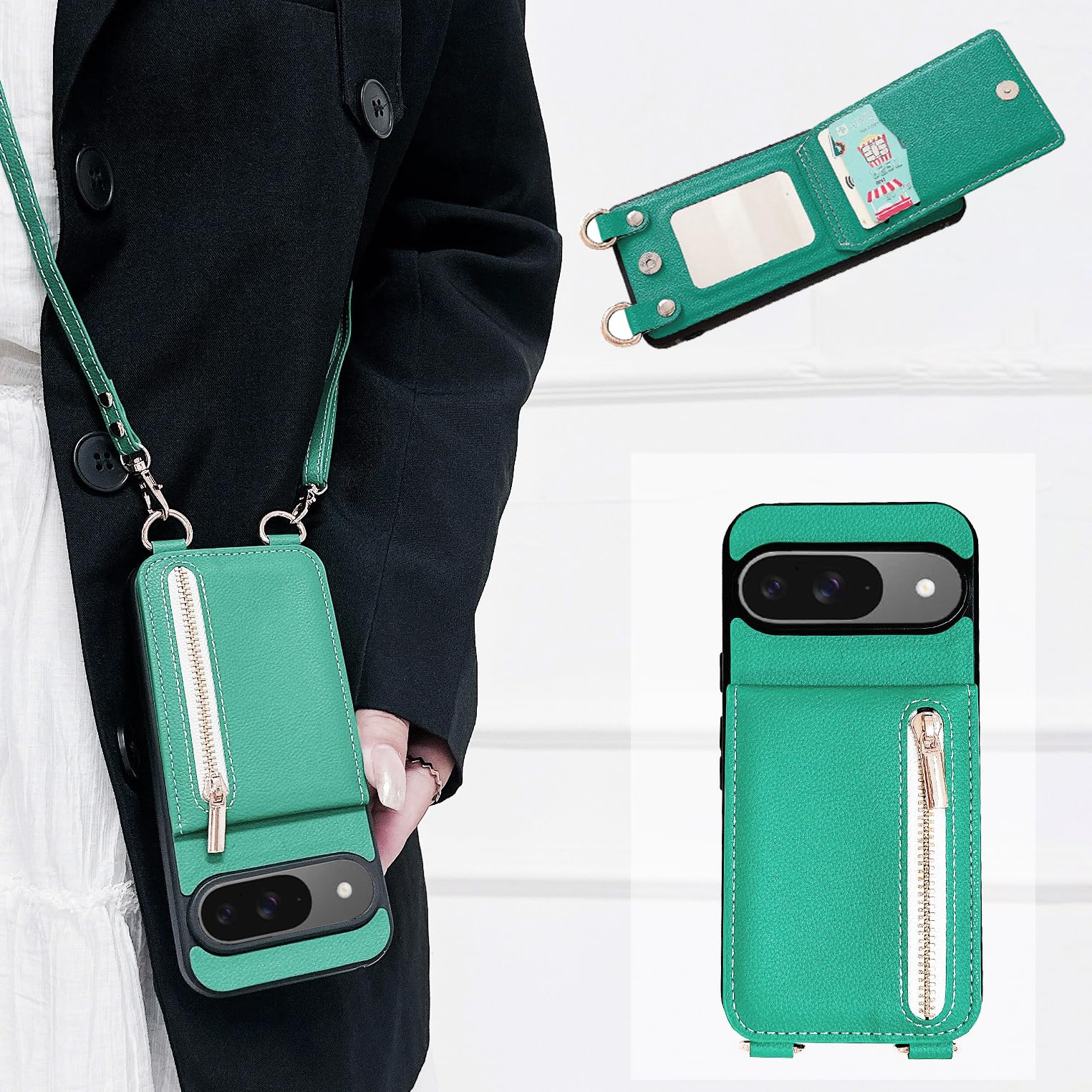 Amazon.co.jp: Google Pixel 9/Google Pixel 9Pro ケース 高質レザー