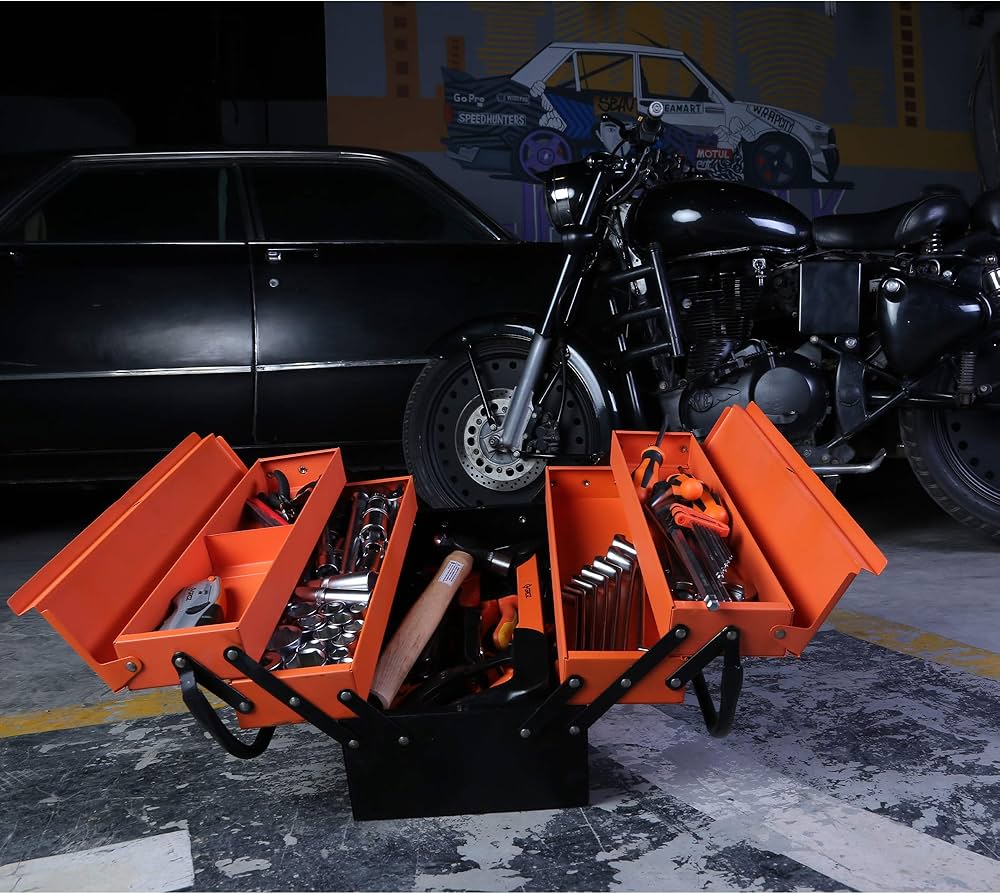 GROZ 5 Tray Cantilever Tool Box| Ideal for organizing tools for