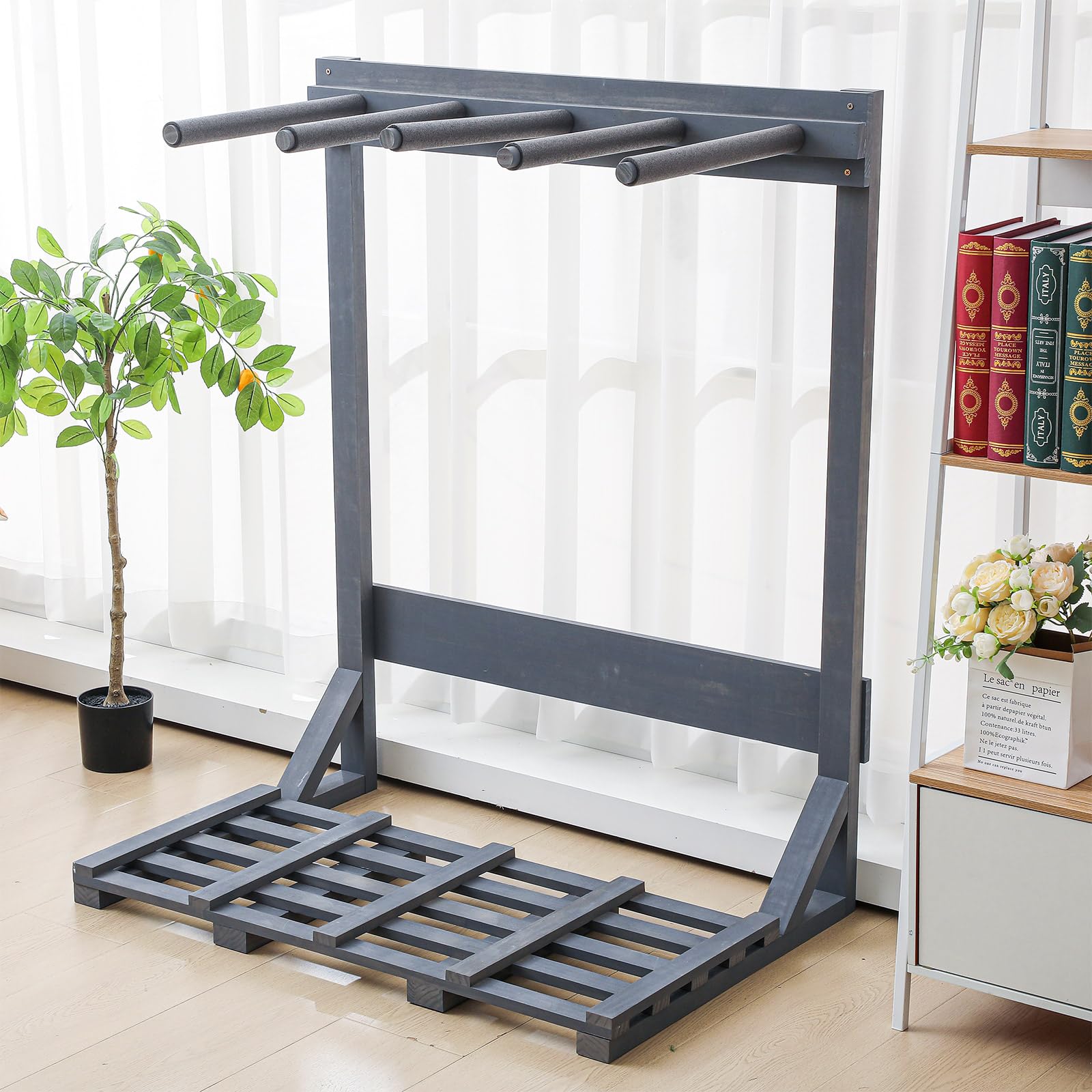 Amazon | Menkxi 45インチ ヴィンテージ 自立型縦型サーフボードラック