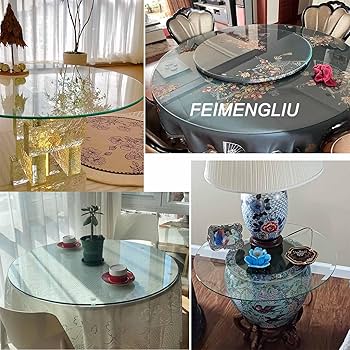 Amazon｜ガラス テーブル 強化ガラス 円形板硝子 44cm 58cm 75cm 88cm