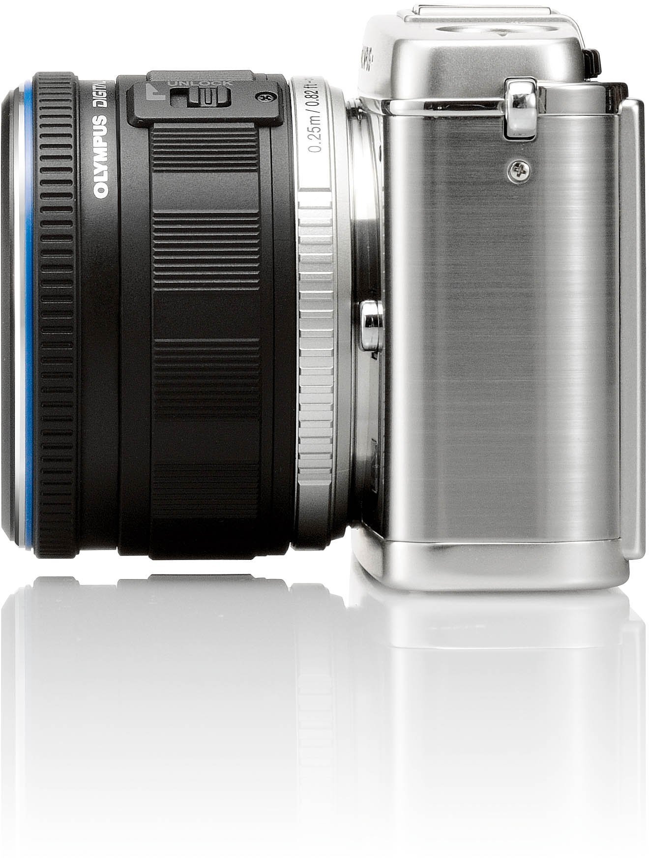 Amazon | OLYMPUS ミラーレス一眼 E-P1 レンズキット シルバー E-P1