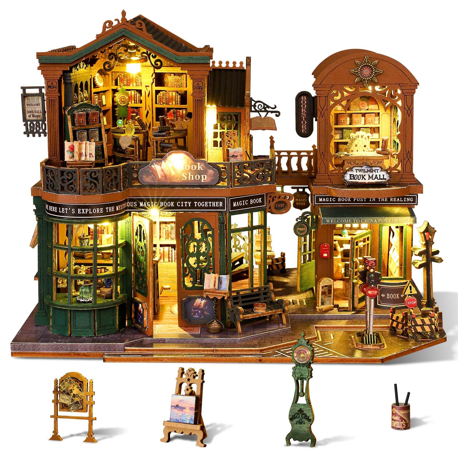 Amazon | OurMiao DIY ミニチュアハウスキット トワイライトブック