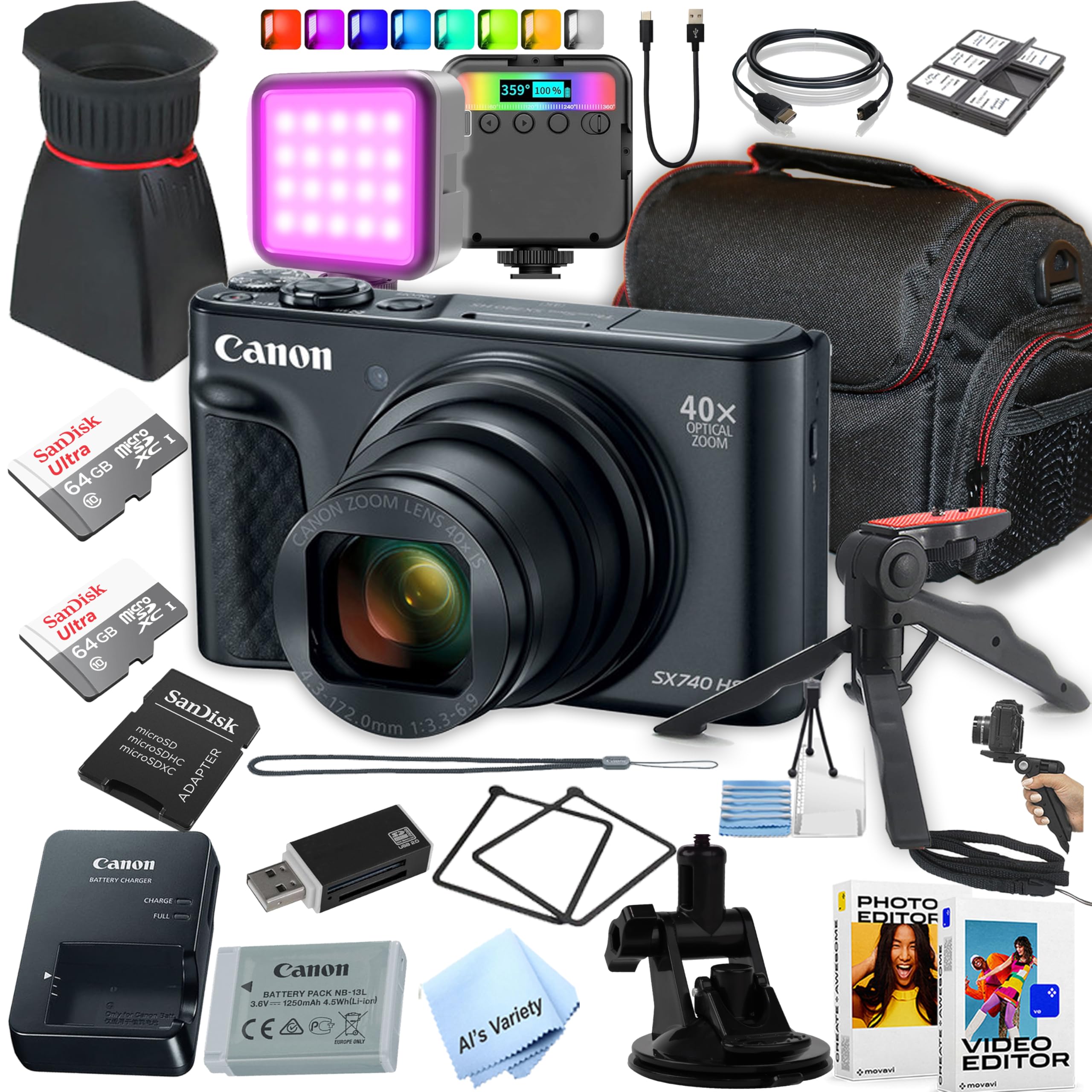 Amazon.com : Canon Powershot SX740 HS Compact Camera with 20.3 MP