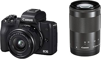 Amazon | Canon ミラーレス一眼カメラ EOS Kiss M ダブルズームキット