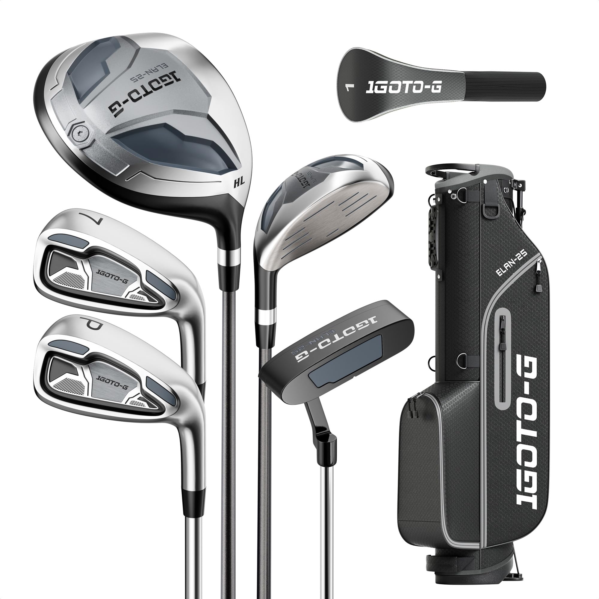 Amazon.com : 1GoTo-G 7 Pieces Golf Clubs Set for Men - Complete