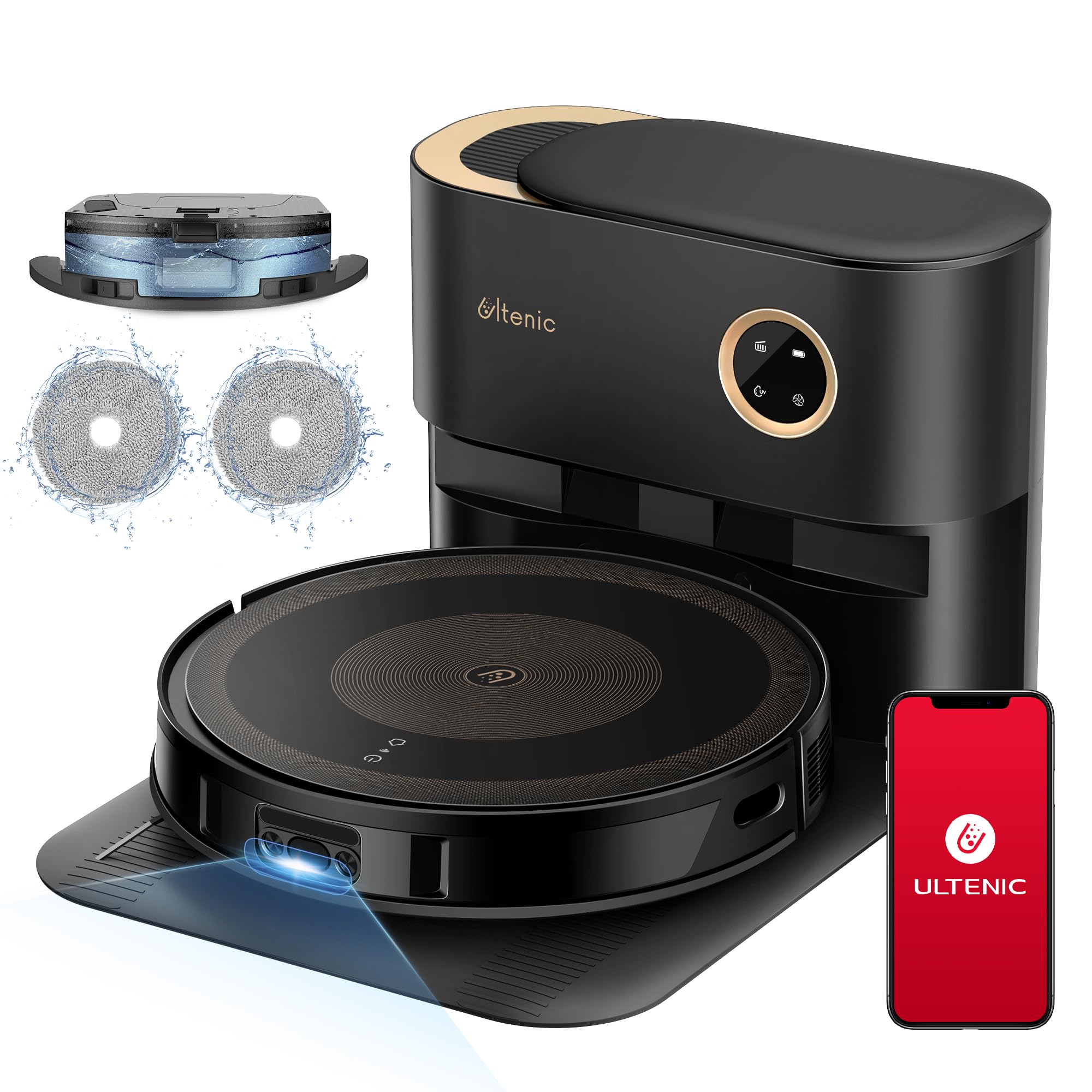 Amazon | Ultenic ロボット掃除機 水拭き 両用 自動ゴミ収集 お掃除