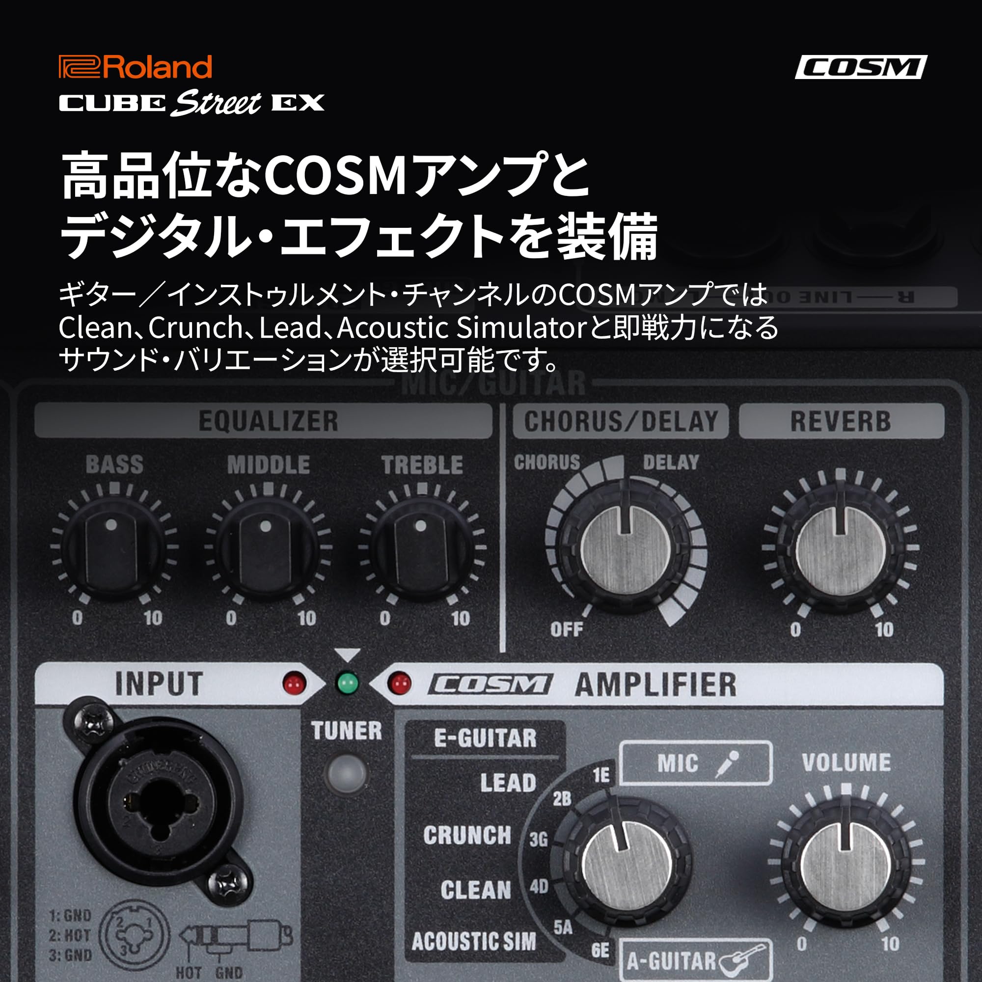 Amazon.co.jp: Roland CUBE Street EX Portable Amplifier Max 50W