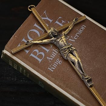 Amazon.com: KUXBET Crucifix Wall Cross, Metal Vintage Wall Hanging