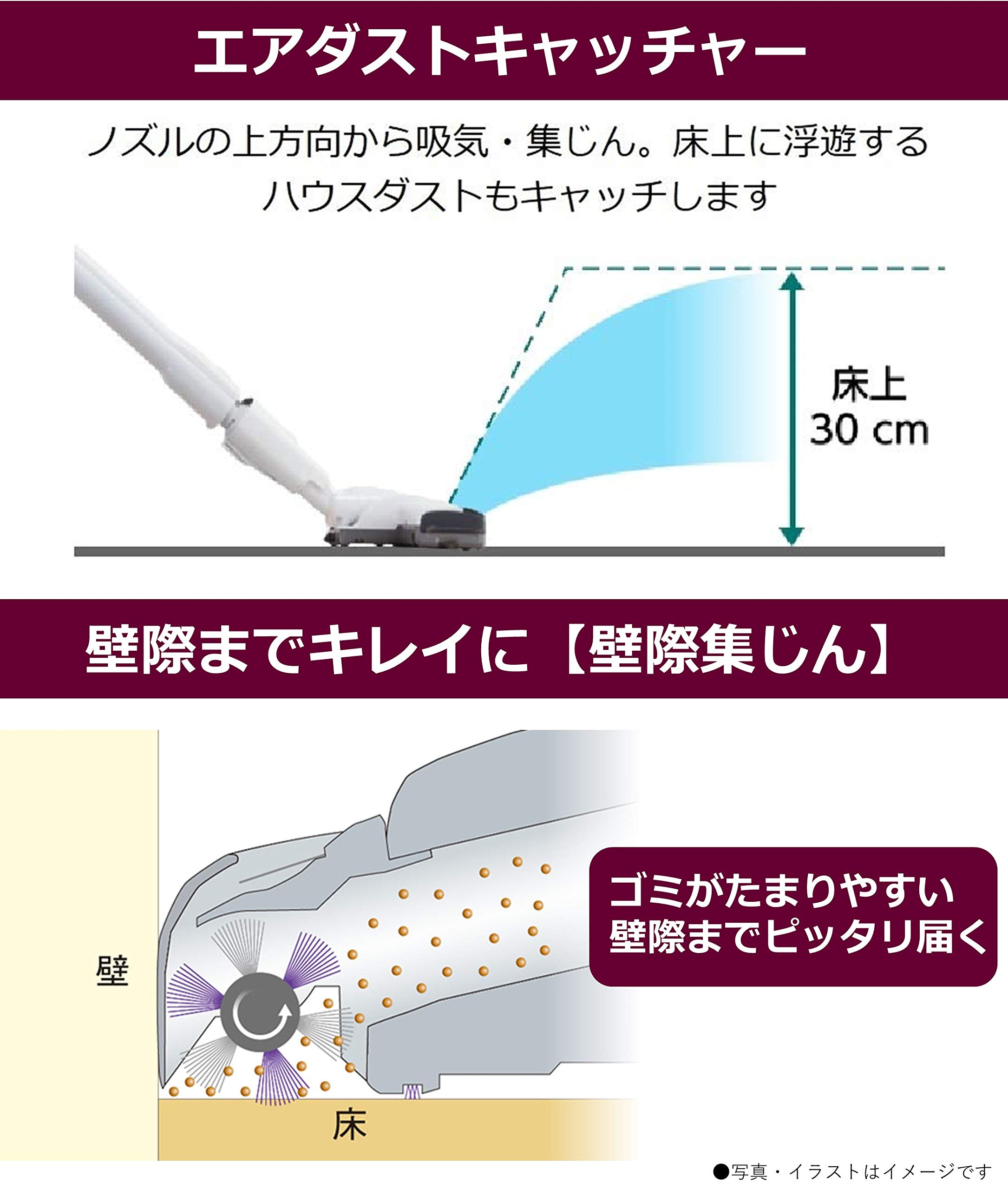 Amazon | パナソニック 紙パック式掃除機 エアロノズル 軽量 本体2.9kg