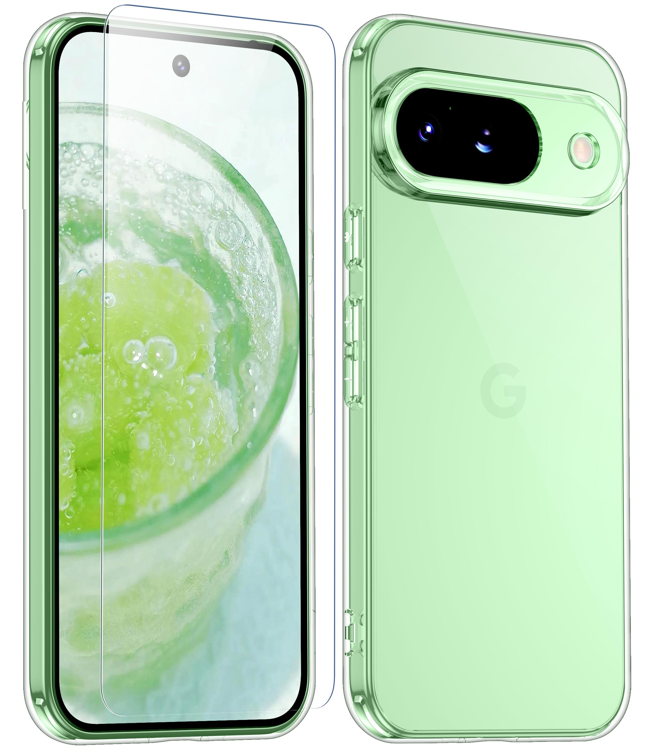 Amazon.co.jp: Google Pixel 9 用 ケース クリア 耐衝撃 ガラス