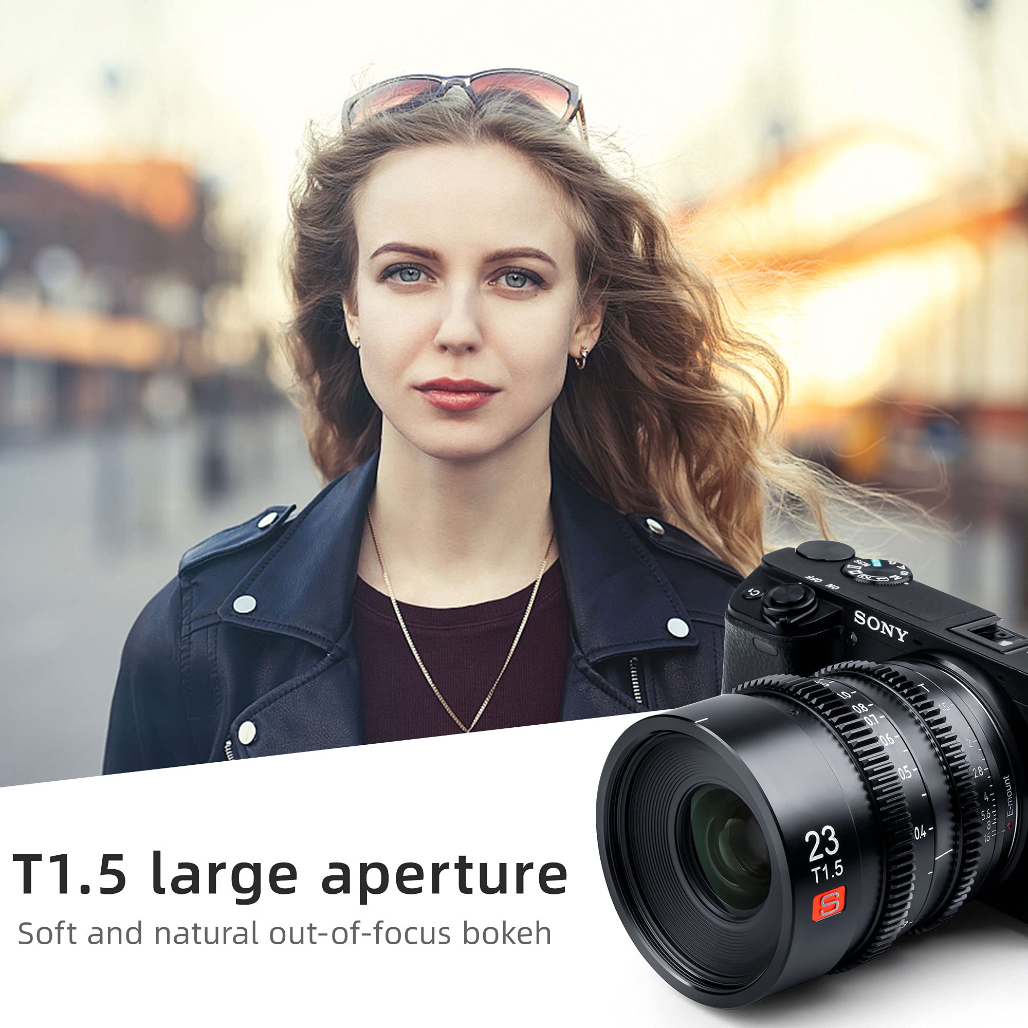 Amazon.co.jp: VILTROX 23mm T1.5 Eマウントシネマレンズ ソニー用 APS