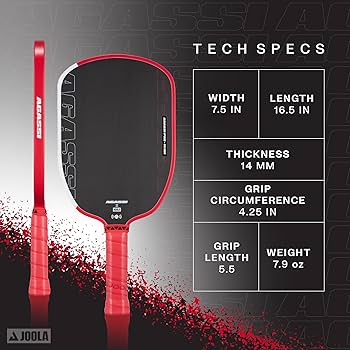 Amazon.co.jp: JOOLA Agassi PRO IV 14mm ピックルボールパドル 拡張