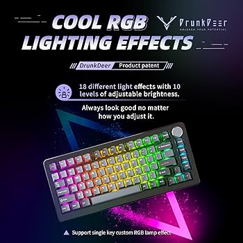 Amazon.com: DrunkDeer A75 Pro Magnetic Switch Keyboard Rapid