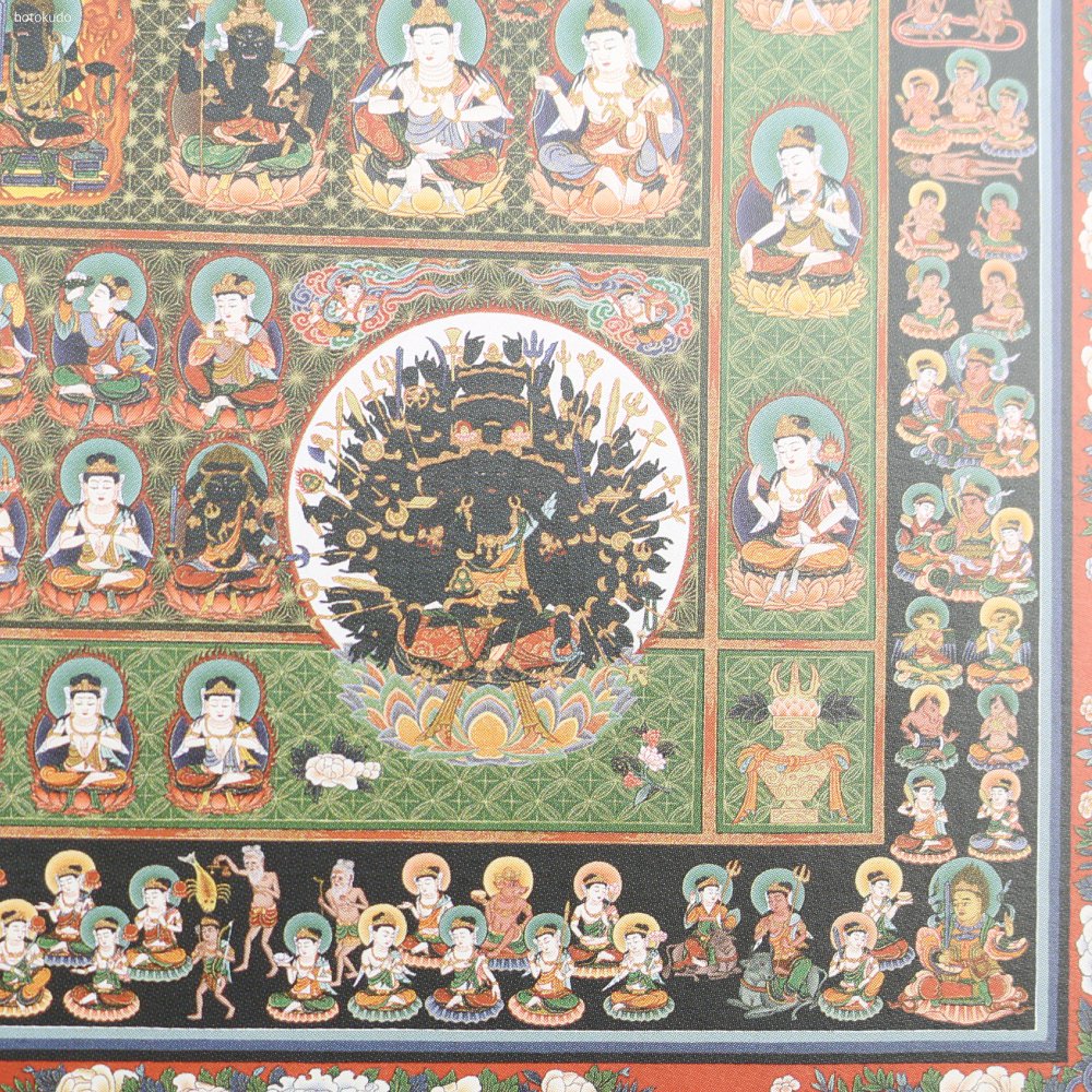 Amazon｜法徳堂 仏画色紙 曼荼羅 胎蔵界 濃色系｜仏間・神道用掛軸