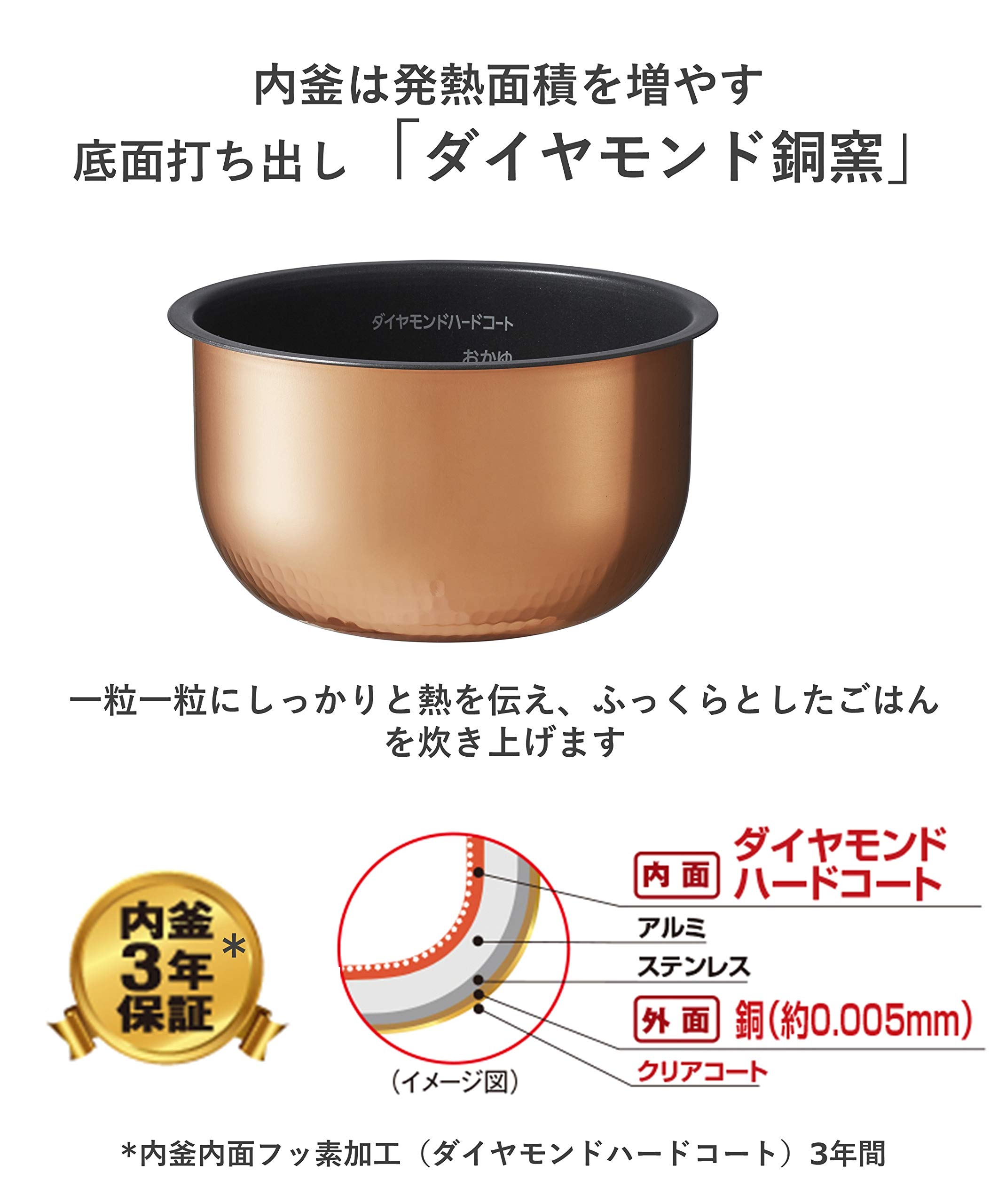 Amazon | パナソニック 炊飯器 5.5合 IH式 ブラウン SR-FD109-T