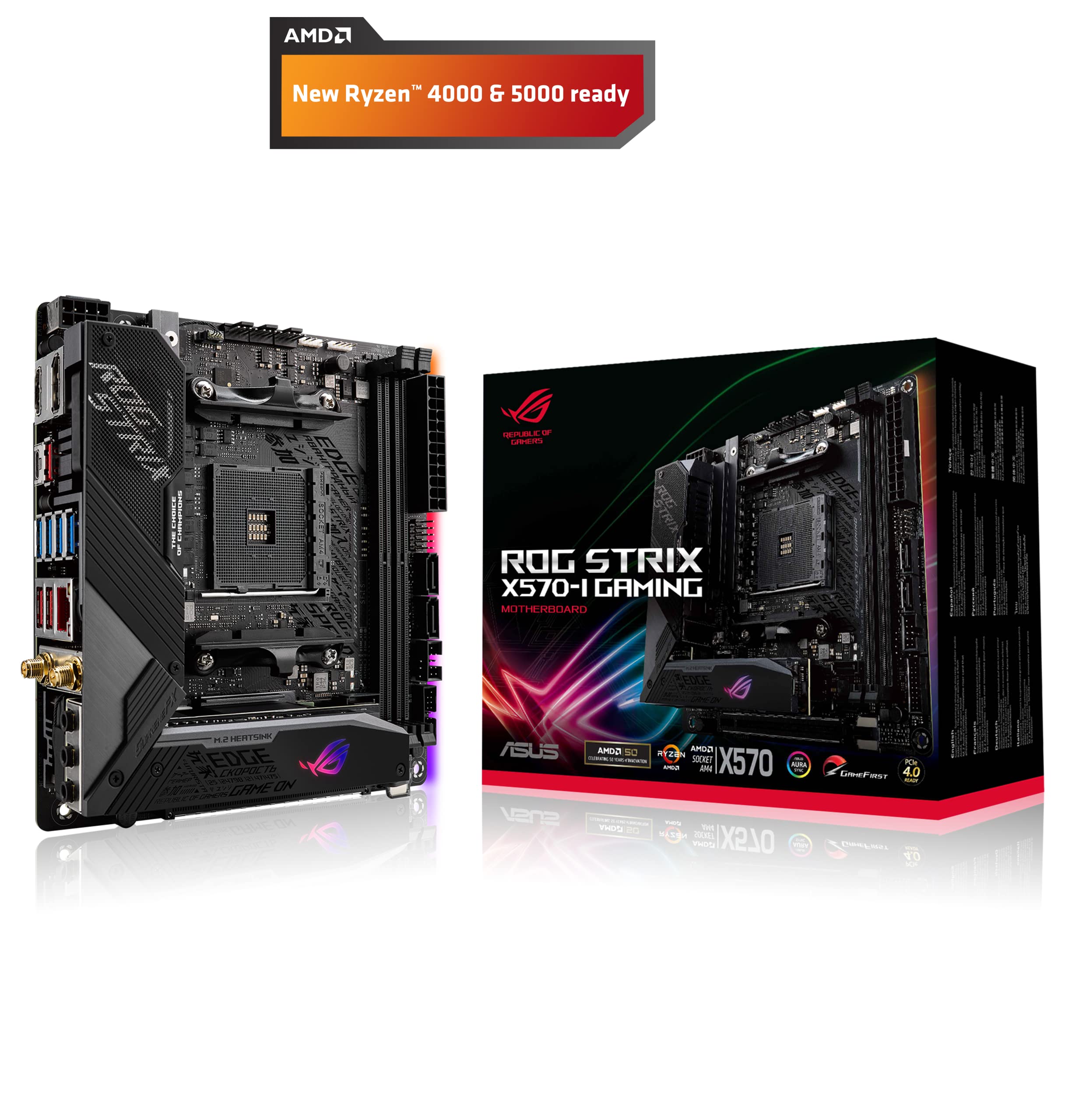 Amazon.co.jp: ASUS AMD AM4 搭載 マザーボード ROG STRIX X570-I