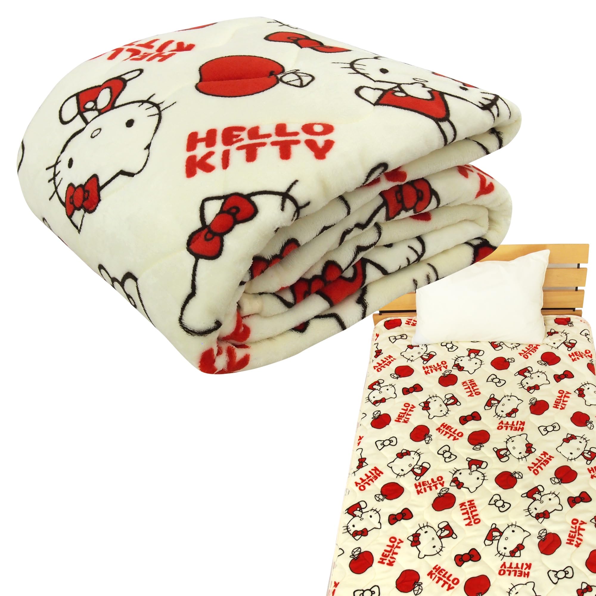 Amazon｜リヴェール ハローキティ 敷きパッド シングル あったか